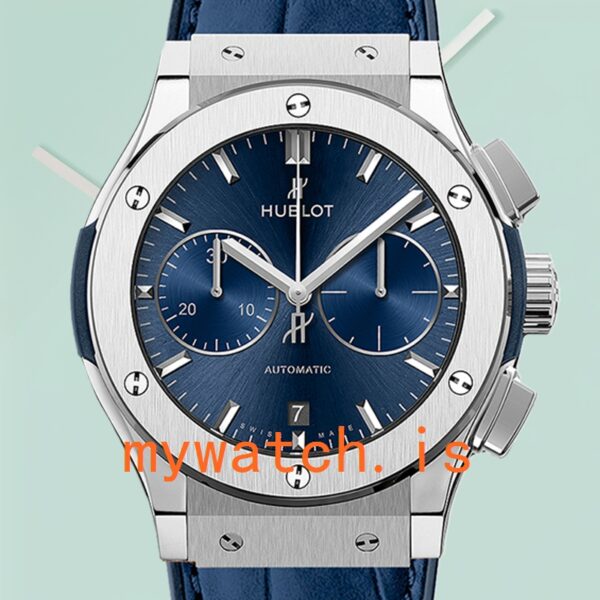 Hublot Classic Fusion Men 521.NX.7170.LR-001 44mm Blue Dial Leather Strap: Genuine vs. Replica