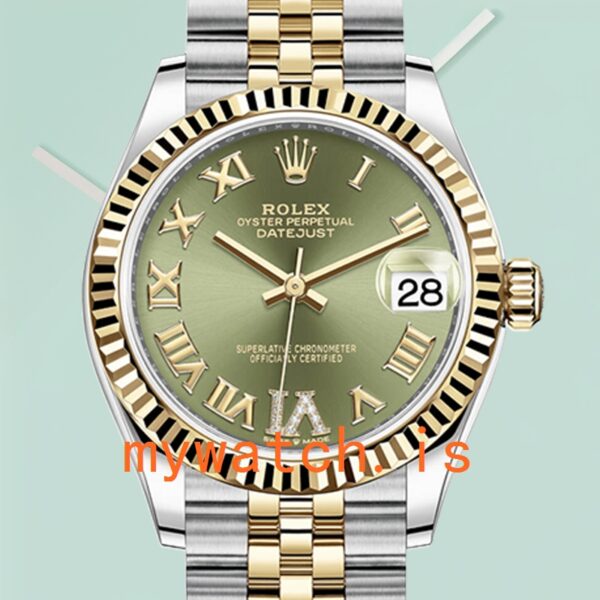 Rolex Datejust Ladies 31mm m278273-0016 Silver-tone Green Dial: A Comprehensive Review