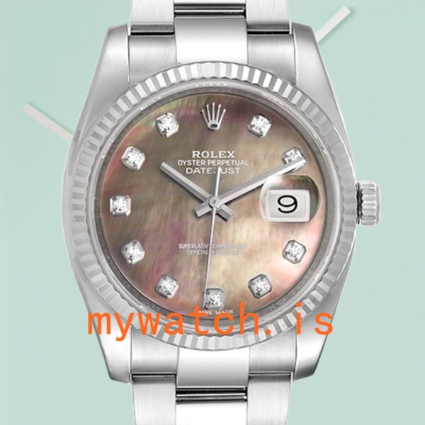 Rolex Datejust 36mm Mens 116234BKMDO Mother of Pearl Dial: Genuine vs. Replica