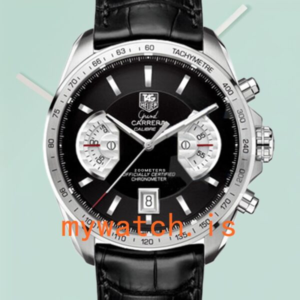 Tag Heuer Grand Carrera Men 43mm CAV511A.FC6225 Quartz Silver-tone: A Timeless Masterpiece