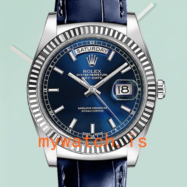 Rolex Day-Date 118139-L 36mm Mens Blue Dial Automatic: A Timeless Masterpiece
