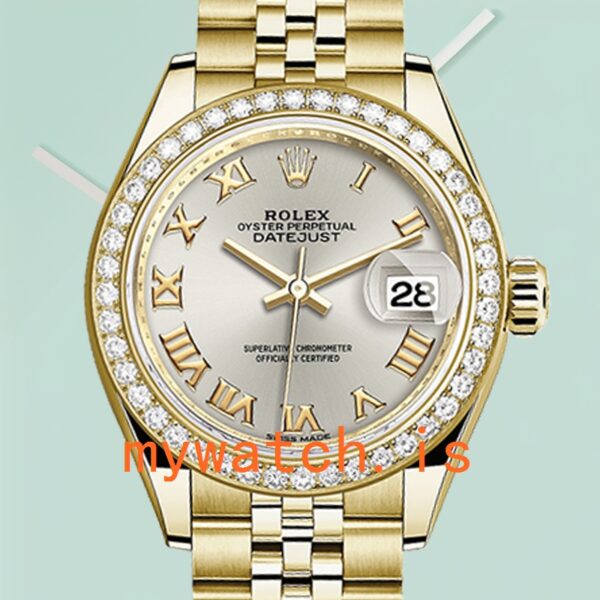 Rolex Datejust m279138rbr-0018 28mm Ladies Silver Dial Gold-tone: Genuine vs. Replica